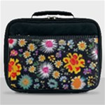 Mid Century Retro Floral 1970s 1960s Pattern 57 Lunch Bag