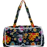 Mid Century Retro Floral 1970s 1960s Pattern 57 Multi Function Bag