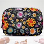 Mid Century Retro Floral 1970s 1960s Pattern 57 Make Up Pouch (Small)