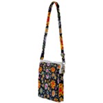Mid Century Retro Floral 1970s 1960s Pattern 57 Multi Function Travel Bag