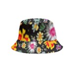 Mid Century Retro Floral 1970s 1960s Pattern 57 Bucket Hat (Kids)
