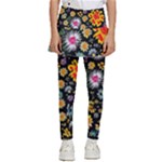 Mid Century Retro Floral 1970s 1960s Pattern 57 Kids  Skirted Pants