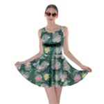 Mid Century Retro Floral 1970s 1960s Pattern 62 Skater Dress