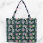 Mid Century Retro Floral 1970s 1960s Pattern 62 Mini Tote Bag