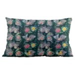 Mid Century Retro Floral 1970s 1960s Pattern 62 24 x16  Lumbar Throw Cushion Case (Two Sides)