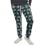 Mid Century Retro Floral 1970s 1960s Pattern 62 Men s Jogger Sweatpants