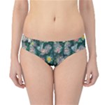 Mid Century Retro Floral 1970s 1960s Pattern 62 Hipster Bikini Bottoms