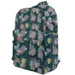 Mid Century Retro Floral 1970s 1960s Pattern 62 Classic Backpack