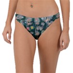 Mid Century Retro Floral 1970s 1960s Pattern 62 Band Bikini Bottoms