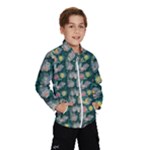 Mid Century Retro Floral 1970s 1960s Pattern 62 Kids  Windbreaker