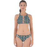 Mid Century Retro Floral 1970s 1960s Pattern 62 Perfectly Cut Out Bikini Set