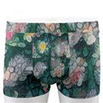 Mid Century Retro Floral 1970s 1960s Pattern 62 Men s Boxer Briefs