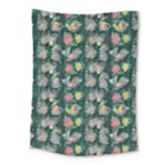 Mid Century Retro Floral 1970s 1960s Pattern 62 Medium Tapestry