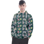 Mid Century Retro Floral 1970s 1960s Pattern 62 Men s Pullover Hoodie
