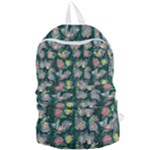 Mid Century Retro Floral 1970s 1960s Pattern 62 Foldable Lightweight Backpack