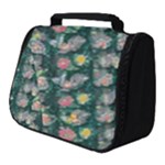 Mid Century Retro Floral 1970s 1960s Pattern 62 Full Print Travel Pouch (Small)