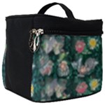 Mid Century Retro Floral 1970s 1960s Pattern 62 Make Up Travel Bag (Big)
