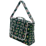 Mid Century Retro Floral 1970s 1960s Pattern 62 Box Up Messenger Bag
