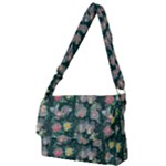 Mid Century Retro Floral 1970s 1960s Pattern 62 Full Print Messenger Bag (S)