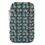 Mid Century Retro Floral 1970s 1960s Pattern 62 Waist Pouch (Small)
