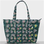 Mid Century Retro Floral 1970s 1960s Pattern 62 Back Pocket Shoulder Bag 