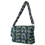 Mid Century Retro Floral 1970s 1960s Pattern 62 Full Print Messenger Bag (M)