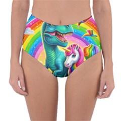 Reversible High-Waist Bikini Bottoms 