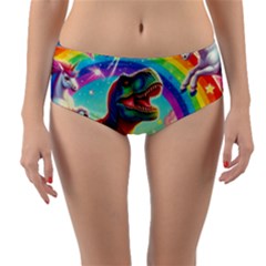 Reversible Mid-Waist Bikini Bottoms 