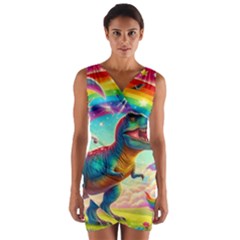 Wrap Front Bodycon Dress 
