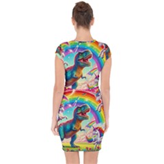 Capsleeve Drawstring Dress  