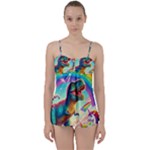 TRex/unicorns Babydoll Tankini Set