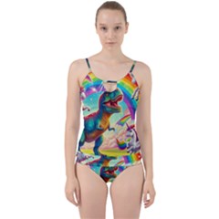 Cut Out Top Tankini Set 