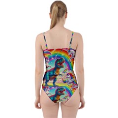 Cut Out Top Tankini Set 