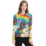 TRex/unicorns Women s Long Sleeve Rash Guard