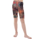 abstraction 22 Kids  Mid Length Swim Shorts