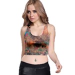 abstraction 22 Racer Back Crop Top