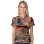 abstraction 22 V-Neck Sport Mesh T-Shirt