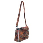abstraction 22 Shoulder Bag with Back Zipper