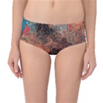 abstraction 22 Mid-Waist Bikini Bottoms