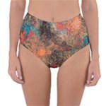 abstraction 22 Reversible High-Waist Bikini Bottoms