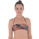 abstraction 22 Tie Back Bikini Top
