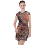 abstraction 22 Drawstring Hooded Dress