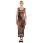 abstraction 22 Fitted Maxi Dress