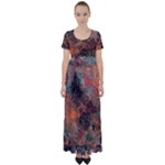 abstraction 22 High Waist Short Sleeve Maxi Dress
