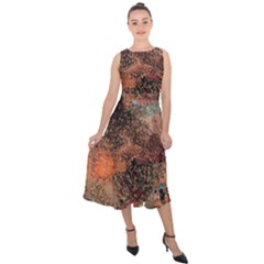Midi Tie-Back Chiffon Dress 
