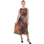 abstraction 22 Midi Tie-Back Chiffon Dress