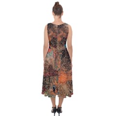 Midi Tie-Back Chiffon Dress 