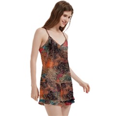 V-Neck Satin Loungewear Set 