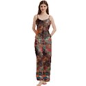 Spaghetti Top Long Pants Satin Pajamas Set 