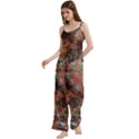 Spaghetti Top Long Pants Satin Pajamas Set 